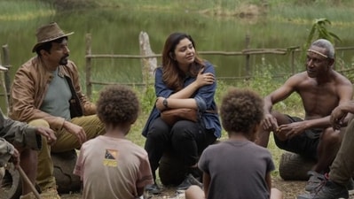 Ritabhari Chakraborty plays Romila, a historian from India, in Papa Buka.