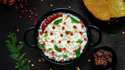 The combination of probiotics from the curd and the easy-to-digest nature of rice makes curd rice a gut-friendly dish for many people. (Unsplash) The combination of probiotics from the curd and the easy-to-digest nature of rice makes curd rice a gut-friendly dish for many people. (Unsplash)