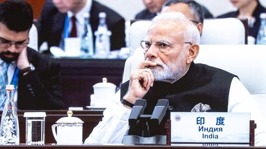 PM Narendra Modi during the the Shanghai Cooperation Organisation (SCO) summit in Tianjin, China, at the beginning of September 2025. This was Modi's first trip to China in seven years to reset relations with the neighbour, while also seeking to strengthen ties with Russia as President Donald Trump ratcheted up tensions over tariffs: (Qilai Shen/Bloomberg Photo)