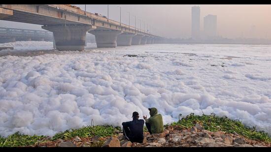 The special committee, which included advocate Vrinda Bhandari and Vivek Tandon, exposed critical flaws in the STPs and CETPs. It found that treated water was mixing with untreated wastewater before entering the Yamuna, defeating the purpose of treatment. (HT Archive)