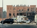 A damaged building, following an Israeli attack on Hamas leaders, according to an Israeli official, in Doha, Qatar, September 9, 2025. REUTERS/Ibraheem Abu Mustafa