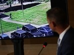 Utah Department of Public Safety Beau Mason narrated the movements of the suspect in Charlie Kirk's shooting from the video. Utah Department of Public Safety Beau Mason narrated the movements of the suspect in Charlie Kirk's shooting from the video.