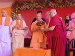 Uttar Pradesh CM Yogi Adityanath at an event in Ayodhya on September 12. (Sourced)