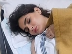 Karishma Sharma wrote that she is covered in bruises. Karishma Sharma wrote that she is covered in bruises.
