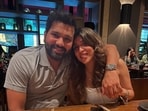 Rohit Sharma with wife Ritika Sajdeh Rohit Sharma with wife Ritika Sajdeh