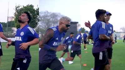 The Indian cricketers take part in a Bronco Test session. (Instagram) The Indian cricketers take part in a Bronco Test session. (Instagram)