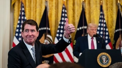 Senator Bill Hagerty, a Republican from Tennessee, is recognized by US President Donald Trump during a signing ceremony in the White House. (Bloomberg) Senator Bill Hagerty, a Republican from Tennessee, is recognized by US President Donald Trump during a signing ceremony in the White House. (Bloomberg)