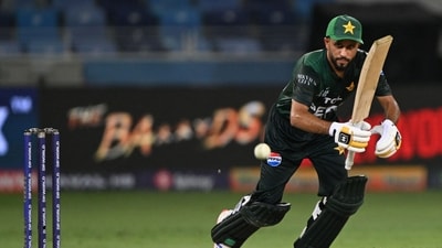 Mohammad Haris scored 66 runs against Oman in the Asia Cup. (AFP) Mohammad Haris scored 66 runs against Oman in the Asia Cup. (AFP)