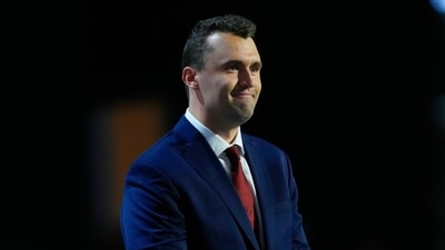 Charlie Kirk, a prominent conservative voice, was shot and killed at Utah Valley University. Tyler Robinson, a 22-year-old from Utah, has been identified as a suspect, as per The New York Post, citing sources. (AP Photo/Matt Rourke, File) (AP) Charlie Kirk, a prominent conservative voice, was shot and killed at Utah Valley University. Tyler Robinson, a 22-year-old from Utah, has been identified as a suspect, as per The New York Post, citing sources. (AP Photo/Matt Rourke, File) (AP)