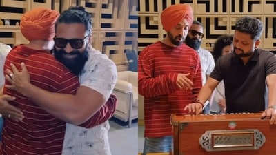 Rishab Shetty and Diljit Dosanjh join hands for Kantara Chapter 1. Rishab Shetty and Diljit Dosanjh join hands for Kantara Chapter 1.