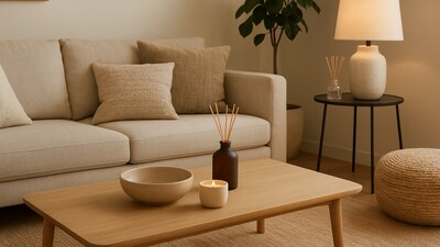 A softly perfumed living space where candles and diffusers blend with décor, proving fragrance is the invisible detail that completes interior design. (AI generated) A softly perfumed living space where candles and diffusers blend with décor, proving fragrance is the invisible detail that completes interior design. (AI generated)
