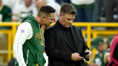 Green Bay Packers head coach Matt LaFleur stands next to Packers general manager Brian Gutekunst (AP) Green Bay Packers head coach Matt LaFleur stands next to Packers general manager Brian Gutekunst (AP)