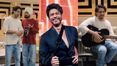 Shah Rukh Khan thanked Diljit Dosanjh for the song with Aryan Khan in Ba***ds of Bollywood. Shah Rukh Khan thanked Diljit Dosanjh for the song with Aryan Khan in Ba***ds of Bollywood.