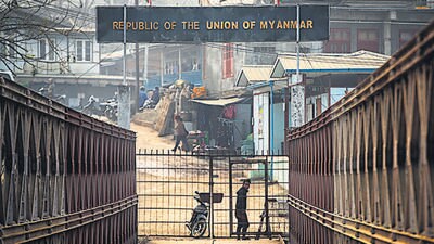 The India-Myanmar border. (AP File) The India-Myanmar border. (AP File)