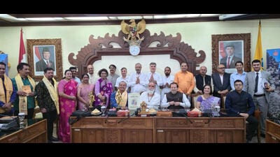 The three-day 6th International Gita Mahotsav commenced at the Parliament Hall in Bali, Indonesia, when the sacred Shrimad Bhagavad Gita was also installed on Friday.