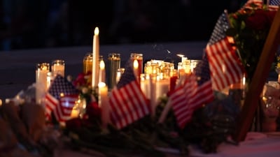 The gunman who shot dead US right-wing youth leader Charlie Kirk in a targeted killing remained at large Thursday but authorities said they have video images of the suspect and have recovered a "high-powered" rifle. (Photo by Melissa MAJCHRZAK / AFP) (AFP) The gunman who shot dead US right-wing youth leader Charlie Kirk in a targeted killing remained at large Thursday but authorities said they have video images of the suspect and have recovered a "high-powered" rifle. (Photo by Melissa MAJCHRZAK / AFP) (AFP)