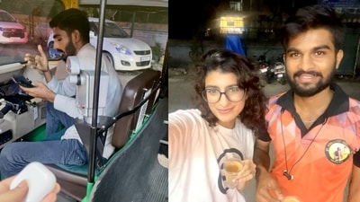 The woman explained that she accidentally left her AirPods behind in an auto. (X/@palak_malhotra8) The woman explained that she accidentally left her AirPods behind in an auto. (X/@palak_malhotra8)