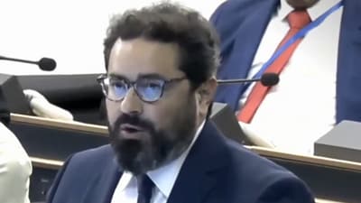 Hillel Neuer, executive director of UN Watch, delivered a punchline at Pakistan. (UNTV) Hillel Neuer, executive director of UN Watch, delivered a punchline at Pakistan. (UNTV)