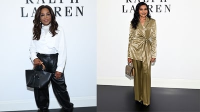 Oprah Winfrey and Mindy Kaling at New York Fashion Week