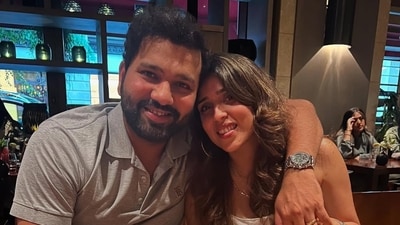 Rohit Sharma with wife Ritika Sajdeh (Instagram/Rohit Sharma) Rohit Sharma with wife Ritika Sajdeh (Instagram/Rohit Sharma)