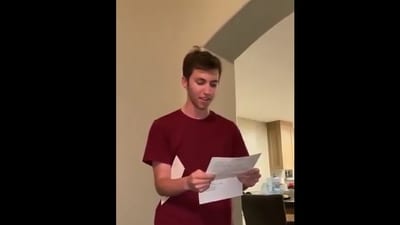 It could not be independently confirmed whether the man in the video is same person who has been taken into custody by authorities for Charlie Kirk's assassination. (Screengrab/X/@AZ_Intel_) It could not be independently confirmed whether the man in the video is same person who has been taken into custody by authorities for Charlie Kirk's assassination. (Screengrab/X/@AZ_Intel_)