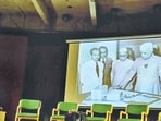 During the ’The Fifth Circle: Institution, Memory, Resistance’ lecture on Saturday. (HT Photo)