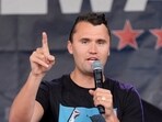Kris Herzog allegedly warned Kirk during a conversation at California State University that he would “100% be killed at one of his upcoming university speaking events. REUTERS/Cheney Orr/File Photo/File Photo