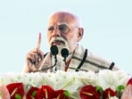 Prime Minister Narendra Modi addresses the gathering during the launch of various development projects, in Imphal on Saturday.