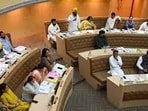 The joint delegation, led by Congress president HS Lucky and AAP president Vijay Pal Singh, alleged that the entire process violated democratic norms and procedures. (HT File photo) The joint delegation, led by Congress president HS Lucky and AAP president Vijay Pal Singh, alleged that the entire process violated democratic norms and procedures. (HT File photo)