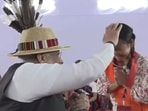 Prime Minister Narendra Modi met and interacted with those displaced by the violence in Churachandpur. Prime Minister Narendra Modi met and interacted with those displaced by the violence in Churachandpur.