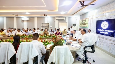 Leader of Opposition in the Lok Sabha and Congress MP Rahul Gandhi attends the DISHA meeting at Bachat Bhawan, in Raebareli on Thursday. (@INCIndia X) Leader of Opposition in the Lok Sabha and Congress MP Rahul Gandhi attends the DISHA meeting at Bachat Bhawan, in Raebareli on Thursday. (@INCIndia X)
