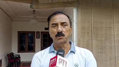 Actor Disha Patani’s father Jagdish Singh Patani speaks to the media. (PTI PHOTO) Actor Disha Patani’s father Jagdish Singh Patani speaks to the media. (PTI PHOTO)