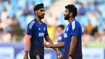 Arshdeep Singh missed out on playing XI against UAE as Jasprit Bumrah played as only frontline pacer. (AFP) Arshdeep Singh missed out on playing XI against UAE as Jasprit Bumrah played as only frontline pacer. (AFP)