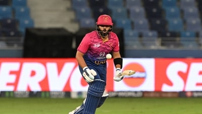 Alishan Sharafu scored 22 runs of 17 balls against India in the Asia Cup. (AFP)