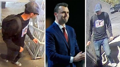 Charlie Kirk was allegedly shot dead by 22-year-old Tyler Robinson at a college event. Charlie Kirk was allegedly shot dead by 22-year-old Tyler Robinson at a college event.