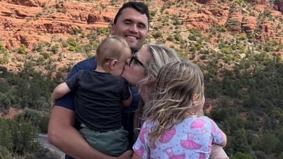 Charlie Kirk's wife Erika said she would ensure that her husband's vision lived on. (Instagram/@mrserikakirk) Charlie Kirk's wife Erika said she would ensure that her husband's vision lived on. (Instagram/@mrserikakirk)