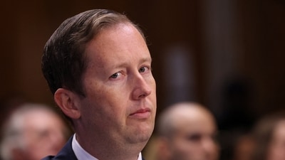 White House Presidential Personnel Office Director Sergio Gor, US President Donald Trump's nominee to be ambassador to India, testifies before a Senate Foreign Relations Committee hearing on nominations on Capitol Hill in Washington, D.C. (REUTERS)