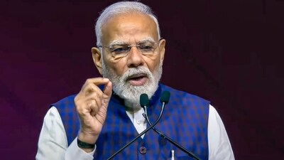 Prime Minister Narendra Modi addresses gathering during the inauguration of 'Semicon India 2025' at Yashobhoomi in Delhi. (@NarendraModi) Prime Minister Narendra Modi addresses gathering during the inauguration of 'Semicon India 2025' at Yashobhoomi in Delhi. (@NarendraModi)