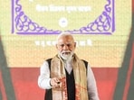Prime Minister Narendra Modi, during a function organised to commemorate his 100th Birth Anniversary, in Guwahati on Saturday. Assam CM Himanta Biswa Sarma and others also present. Prime Minister Narendra Modi, during a function organised to commemorate his 100th Birth Anniversary, in Guwahati on Saturday. Assam CM Himanta Biswa Sarma and others also present.