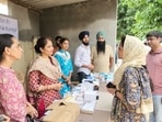 Along with health camps, fogging operations will be undertaken daily in the affected 2,303 villages for which the state has decided to procure thousands of fogging machines. (HT Photo)