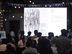 Diving into the history of art in Delhi, artists Amba Sanyal, Mridula Vichitra, Rakesh Zharotia and Shabir Santosh discussed Delhi’s artist localities at Lalit Kala Akademi’s artists studios in Garhi on Sunday. (HT) Diving into the history of art in Delhi, artists Amba Sanyal, Mridula Vichitra, Rakesh Zharotia and Shabir Santosh discussed Delhi’s artist localities at Lalit Kala Akademi’s artists studios in Garhi on Sunday. (HT)
