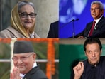 Former South Asian leaders Sheikh Hasina, Gotabaya Rajapaksa, KP Sharma Oli and Imran Khan - all once powerful, now out of power amid political storms. Former South Asian leaders Sheikh Hasina, Gotabaya Rajapaksa, KP Sharma Oli and Imran Khan - all once powerful, now out of power amid political storms.