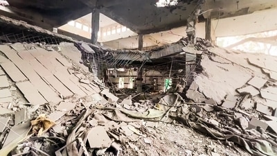 A view of a damaged Markaz Taiba, Lashkar-e-Taiba's (LeT) training centre, caused by India's precision missile strikes. (ANI) A view of a damaged Markaz Taiba, Lashkar-e-Taiba's (LeT) training centre, caused by India's precision missile strikes. (ANI)