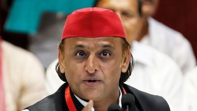 Samajwadi Party (SP) chief Akhilesh Yadav addresses a press conference at the party office in Lucknow. (ANI) Samajwadi Party (SP) chief Akhilesh Yadav addresses a press conference at the party office in Lucknow. (ANI)