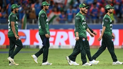 Pakistan's players walk back to the pavilion at the end of the Asia Cup 2025 match against India. (AFP) Pakistan's players walk back to the pavilion at the end of the Asia Cup 2025 match against India. (AFP)