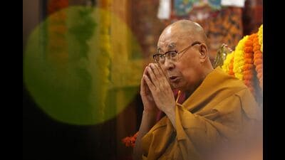 Earlier, on the second day of the session, the parliament passed a resolution of gratitude to the 14th Dalai Lama. (AFP)