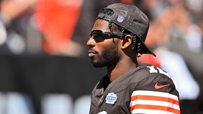 Shedeur Sanders is the 144th overall pick in the fifth round of the 2025 NFL draft for the Cleveland Browns (Getty Images via AFP)