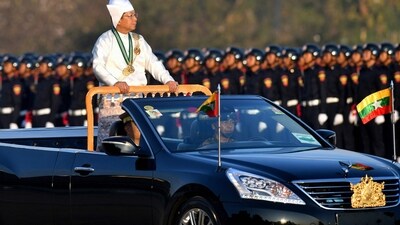 (FILES) Myanmar's military chief Min Aung Hlaing (Photo by AFP) (AFP)