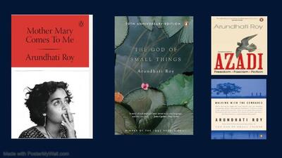 I will go back to re-reading the Arundhati Roy’s novel The God of Small Things , and I will read her political essays. I will go back to re-reading the Arundhati Roy’s novel The God of Small Things , and I will read her political essays.