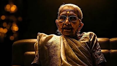 Heeraben Modi died in December 2022 at the age of 100. (Screengrab from AI video) Heeraben Modi died in December 2022 at the age of 100. (Screengrab from AI video)